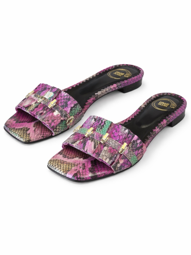 Cavalli Class Purple Slide Sandals Size 37